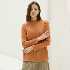 [최초가 118000원] 하프넥 기모 플리츠 티셔츠(3colors)_YI11WQPTS01