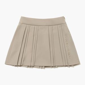 여성 뒷밴드 플리츠 스커트