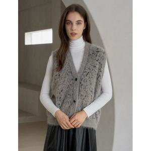 [하프클럽] 레오파드 루즈핏 니트 베스트 (TX3VT006L0)