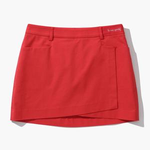 여성 포켓포인트 랩스타일 스커트