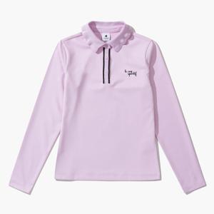 여성 프릴장식 카라 티셔츠