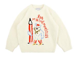 [키즈]크림 베어 슈슈 셔닐 스웨터_BU54KR301