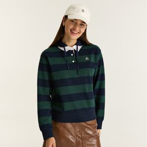 여성 스트라이프 후드 탈부착 맨투맨 다크네이비(MQ322LTL91)