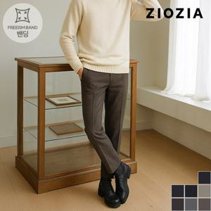 테이퍼드 핏 허리밴딩 기모 팬츠 (ABD4PP1101)