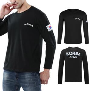 2장세트 유니미스 남녀공용 태극기 쿨론 기능성 긴팔 티셔츠 봄가을 기본템