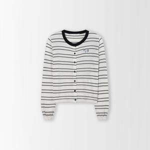 스트라이프 자수 가디건_CC5AD602