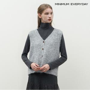정상가:59,000원 ㅣ  에브리데이]베이직 버튼업 V넥 니트 베스트 (EB4VW001D)