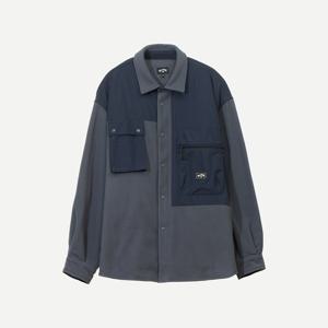 빌라봉 남성 오버핏 플리스 셔츠 AF31SH066DGR