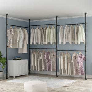 5단 조절행거 38mm 블랙/화이트