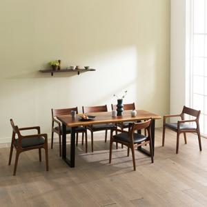 에픽 로즈우드 우드슬랩 식탁 6인세트(의자6)(착불)