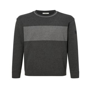 헤지스 골프 [[24FW]] HUSW4C921G2 [간절기필수템][ONLINE EXCLUSIVE] 그레이 남성 컬러배색 라운드