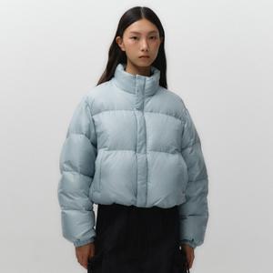 언레이블 드림 크롭 푸퍼 덕 다운 블루