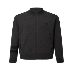 헤지스 골프 [[24FW]] HUSW4D942N3 [ONLINE EXCLUSIVE] 네이비멜란지 남성 풀집 방풍 니트