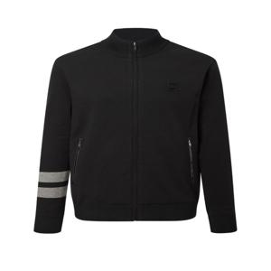 헤지스 골프 [[24FW]] HUSW4D942BK [ONLINE EXCLUSIVE] 블랙 남성 풀집 방풍 니트