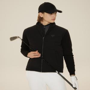 헤지스 골프 [[24FW]] HUSW4D713BK 블랙 남성 앞판 약다운 방풍 하이브리드 풀집업