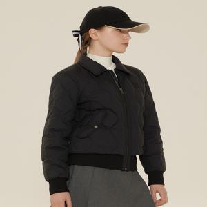 헤지스 골프 여성 [[24FW]] HWJU4D711BK 블랙 여성 구스다운 블루종