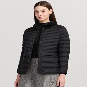 닥스 골프 여성 [[25FW]] DNJU5D721BK [PREMIUM] 블랙 초경량 구스다운 밍크트리밍 점퍼