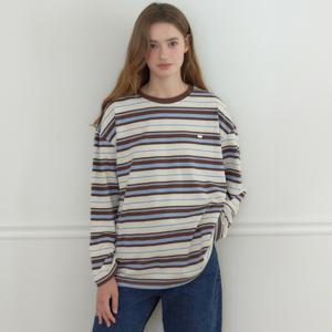 [아워호프] Over-fit Logo Stripe Sleeve T-shirt - 2colors [H25FA-TS14]