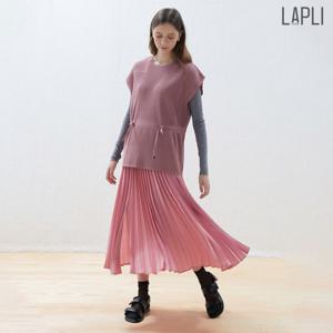 [최초가 159000원] 언발란스 사이드슬릿 배색 스커트_LPSKF123003