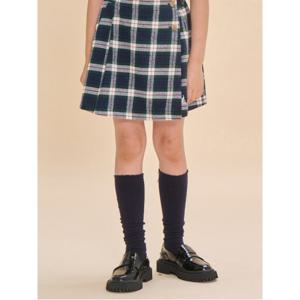 클래식 약기모 체크 치마 바지 - 그린