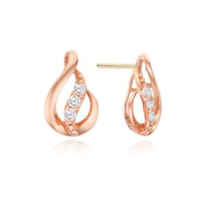 [티르리르] 14K 핑크골드 드롭라인 귀걸이 TETK4P04128M