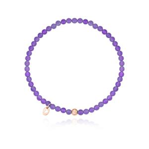 [티르리르] [CJ단독] 14K 핑크골드 천연자수정 골드볼 팔찌 TBSK4P22078M-V