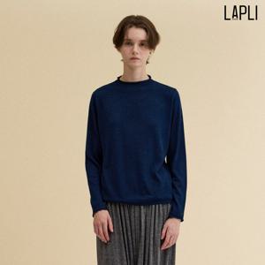 [최초가 79000원] 울 하이넥 롤업 니트 티셔츠_LKTSF125008