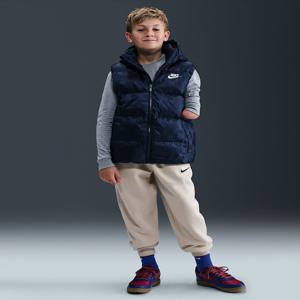 나이키 자카드 후드 베스트 네이비 8-15세 A254VE388P