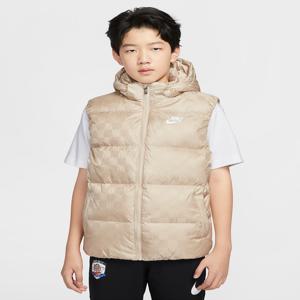 나이키 자카드 후드 베스트 베이지 8-15세 A254VE388P
