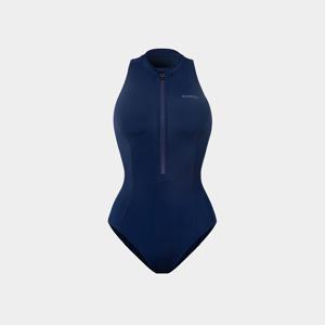 우먼 오로라 슬리브리스 하이넥 원피스 수영복 네이비 (B4SWSWS012NAV)