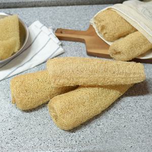 자연에서 온 천연 수제 수세미 열매 소 4개 세트