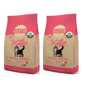 아라톤 기호성좋은 고양이사료 턱드름 아기고양이 키튼 1.5kg x 2개, 3kg