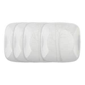 코렐 실버트리  사각중접시 4P 세트 / FT - 사각중접시 4P 세트231212