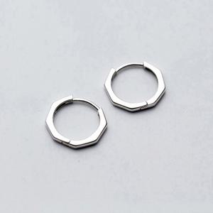 E012 실버 925 데일리 링귀걸이 원처치 링 은 귀걸이