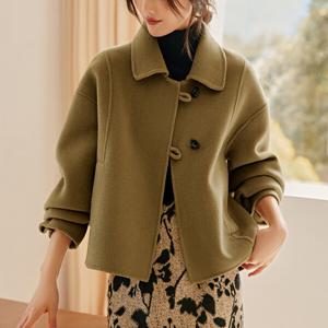 플랫투버튼모직자켓 mde2301615