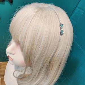 여성 헤어밴드 러블리 리본 큐빅 머리띠 기념일 러블리 여성스러운 세련된 파티 셀프웨딩 블링