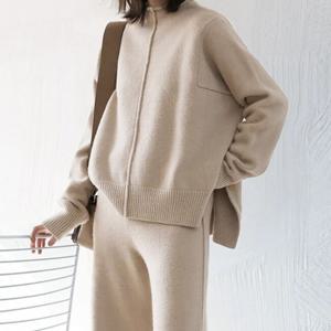 니트티 와이드 팬츠 세트 르미온투피스