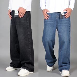 남자 와이드 청바지 웰메이드 워싱 빅사이즈 통청바지 흑청 진청 중청 연청_ID292_1