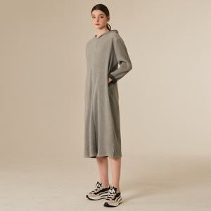 [최초가 185000원] 기모 후드 롱 플리츠 원피스_YG11WNPOP05