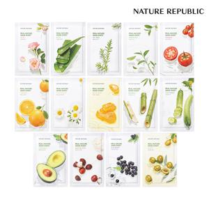 [1일1팩] 20+20 리얼네이처 마스크 시트 14종