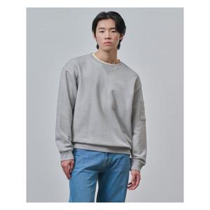 피그먼트 다잉 스웨트 셔츠 - 라이트 그레이 (BC4841C062)