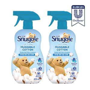 섬유탈취제 허거블코튼 더블 소프트 470ml 2개