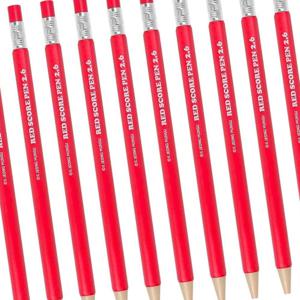 채점용 학원 빨간펜 진한 컬러 육각 그립 선생님용 샤프채점펜 샤프펜슬 메탈그립 Red