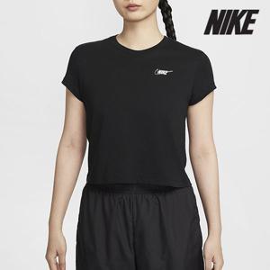 [하프클럽]  여성용 반팔티 /W3- HF9457-010 / 우먼스 스포츠웨어 클럽 반팔 크롭 그래픽 티셔츠