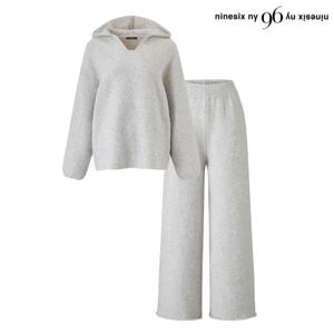 [롯데백화점]후드 오버핏 니트 밴딩 팬츠 셋업 (NP4OW001L0)