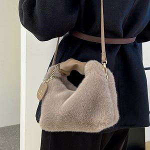 LnD 윈터 허그 토트백 미니 퍼 크로스백 털 겨울 가방 백 여성 여자