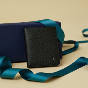 헤지스 액세서리 [[25FW]] HJHO5F942BK [선물추천][Online 한정판][BASIC] 블랙 실버바장식 소가죽