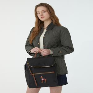 헤지스 액세서리 여성 [[24FW]] WIBA4F863BK [스테디셀러] 블랙 자수장식 나일론 백팩