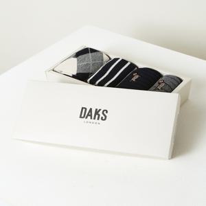 액세서리 [[25FW]] DBSS5F302N2 [남성중목4족] 면혼방 혼합패턴 중목 4족 세트