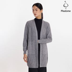 [최초가 158000원] 콤브 라인 포켓 롱 니트 가디건_EKCDW225009